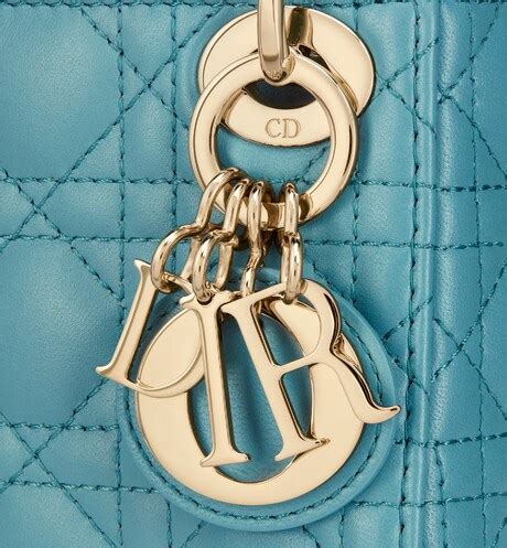 Micro Lady Dior Bag Azure Blue Cannage Lambskin 